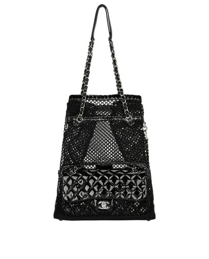 Chanel Cruise 2011 2in1 Crochet Tote, front view